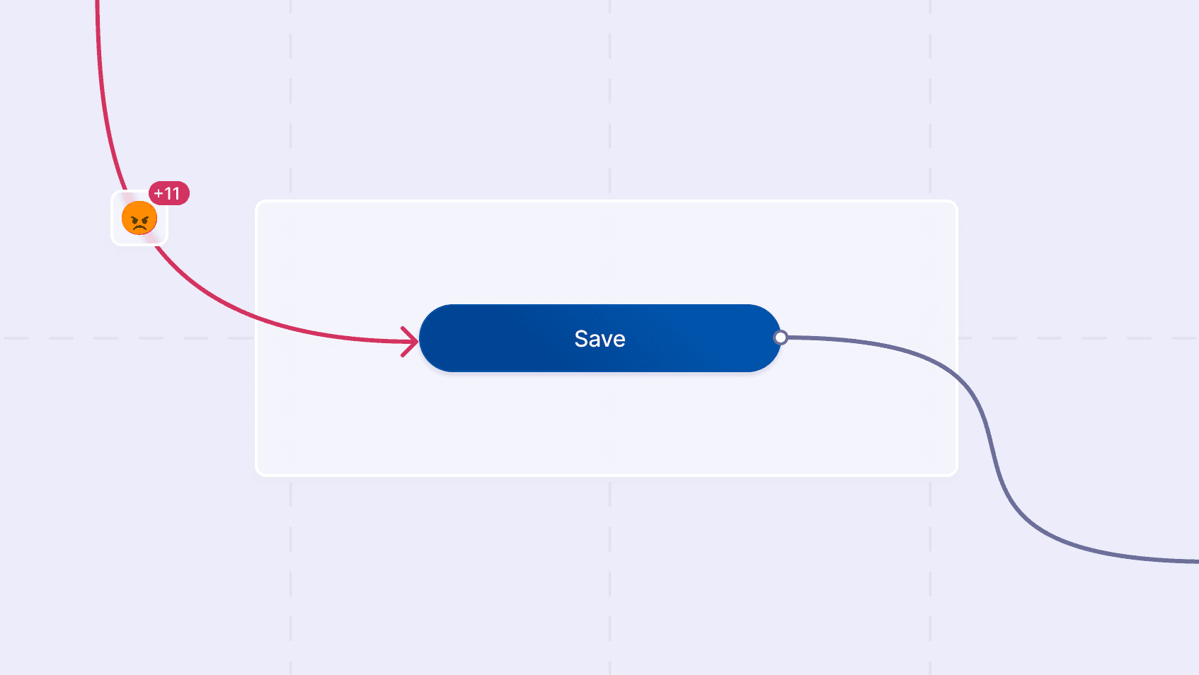 Documentation: Showing a diagnosis in a user flow.